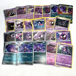 Pokemon TCG Gengar, Haunter, & Gastly Collection Lot Of 24 Cards - Image 1
