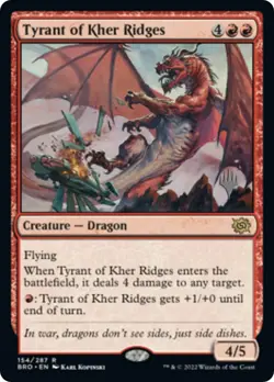 MTG Foil - Tyrant of Kher Ridges - 154 / NM / English - Image 1