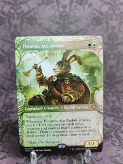Magic The Gathering MTG Bloomburrow Finneas, Ace Archer NON-FOIL Showcase - Image 1