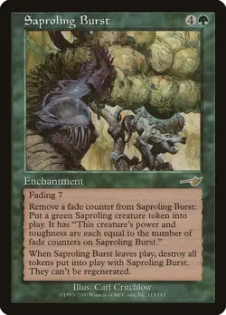 MTG Saproling Burst - 113 / English / Heavily Played - Image 1