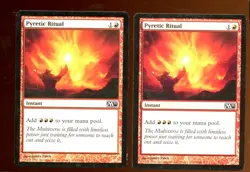 2x Pyretic Ritual Common LP/Pl Core Set 2011 M11 Magic the Gathering MTG - Image 1