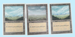 Plains (364 A,B,C), 4th Edition, LP Light Play, Magic the Gathering MTG - Image 1