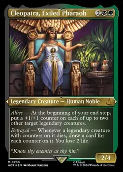 Cleopatra, Exiled Pharaoh - Foil Etched ACR NM MTG - Image 1