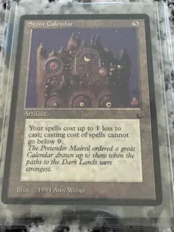 Magic the Gathering ~ MTG ~ 1x Stone Calendar ~ M/NM ~ THE DARK - Image 1