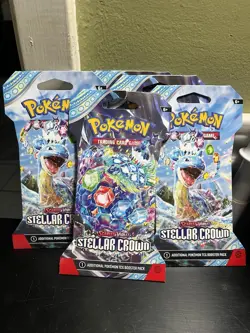 (1) Pokemon TCG: Scarlet and Violet Stellar Crown Booster Pack NEW/SEALED - Image 1