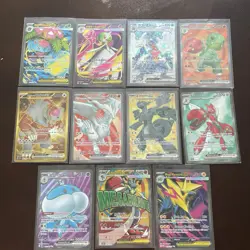 Pokemon Ex Card Lot Of 11 FullArt - Mega FullArt - Gold Rare Near Mint - Image 1