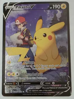 Pokemon Pikachu V TG16/TG30 Trainer Gallery Lost Origin NM Full Art - Image 1