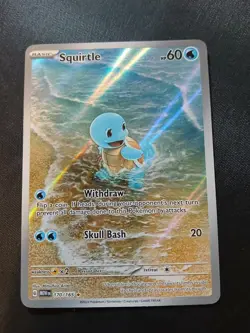 Pokemon TCG Squirtle Scarlet & Violet 151 Illustration Rare Holo 170/165 NM - Image 1
