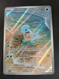 Pokemon TCG Squirtle Scarlet & Violet 151 Illustration Rare Holo 170/165 NM - Image 2