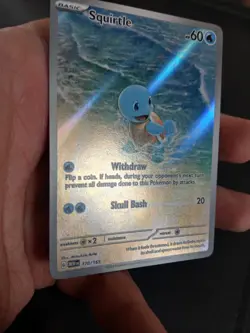 Pokemon TCG Squirtle Scarlet & Violet 151 Illustration Rare Holo 170/165 NM - Image 4