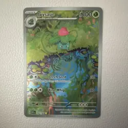 Pokemon Ivysaur Illustration Rare Full Art Holo 167/165 Scarlet & Violet 151, 1… - Image 1
