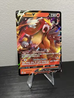 Pokemon Entei V Ultra Rare Holo 022/172 Brilliant Stars Card - Image 1