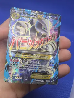 Pokemon XY BREAKthrough M Mega Mewtwo EX 159/162 Full Art Ultra Rare HP/DMG - Image 2