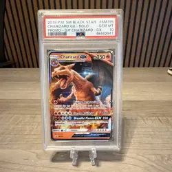 Pokemon Charizard GX SM Black Star Promo Holo SM195 PSA 10 2019 - Image 1