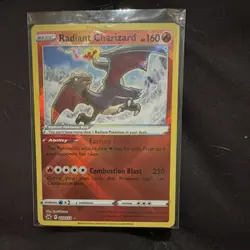 Pokemon Radiant Charizard Basic Holo SV: Paldean Fates 020/159 Radiant Rare 160… - Image 1