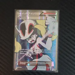 Pokemon Korrina 111/111 XY Furious Fists Ultra Rare Full Art Holo Trainer - Image 1