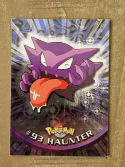 1999 Topps Pokemon #93 Haunter Holo Foil Blue Logo LP Series 2 - Image 1