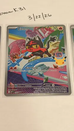 Pokemon First Partner Illustration Collection Rowlett 43 Litten 44 Popplio 45 - Image 3