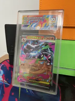 Pokemon TCG Mega Charizard X EX 013/080 Gem Mint 10 M2 Korean - Image 1