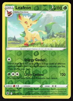 Leafeon 013/189 Rare Astral Radiance Pokemon Reverse Holo Near Mint - Image 1