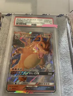 2019 Pokemon Hidden Fates SM211 Charizard GX PSA 10 GEM MINT - Image 1