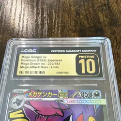 Pokemon Mega Gengar ex Mega Attack Rare Holo 230/193 CGC 10 Japanese - Image 3