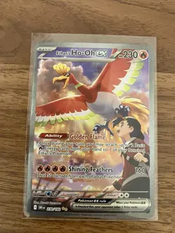 Ethan's Ho-Oh Ex SIR 230/182 Destined Rivals Special Illustration Rare Pokemon - Image 1