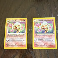 Pokemon TCG Lot (2) - Light Arcanine Neo Destiny 12/105. LP and MP - Image 1
