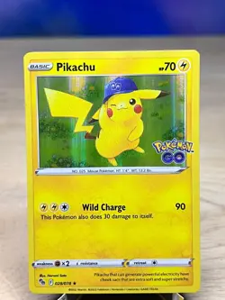 Pokemon GO Pikachu 028/078 Holo Rare Pokemon Holo NM/M - Image 1