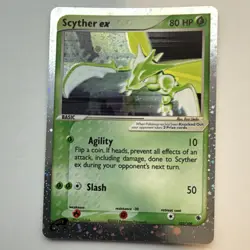 Pokemon TCG Scyther ex 102/109 EX Ruby & Sapphire Holo Ultra Rare Basic English - Image 1