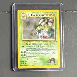 Pokemon Erika's Venusaur 4/132 Gym Challenge Holo Rare 90 HP - Image 1