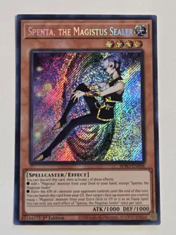 Spenta, the Magistus Sealer BPRO-EN098 Secret Rare Burst Protocol Yugioh Mint - Image 1