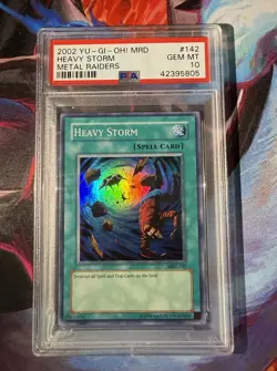 2002 Yu-Gi-Oh! Heavy Storm Metal Raiders MRD-142 PSA 10 Gem Mint - Image 1