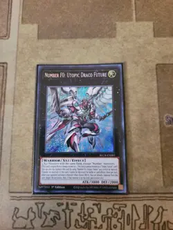 YUGIOH NUMBER F0: UTOPIC DRACO FUTURE BLCR-EN085 SECRET 1ST ED NM - Image 1