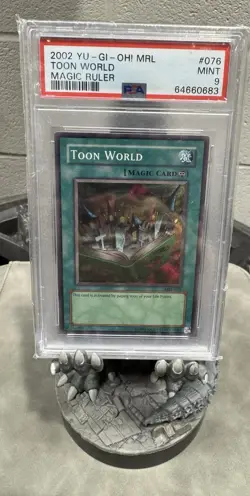 Yu-Gi-Oh Magic Ruler Toon World MRL-076 PSA 9 - Image 1