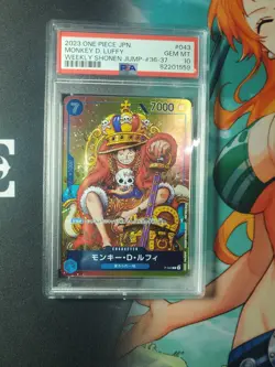 PSA 10 Monkey D. Luffy P-043 King Luffy Promo One Piece Japanese - Image 1