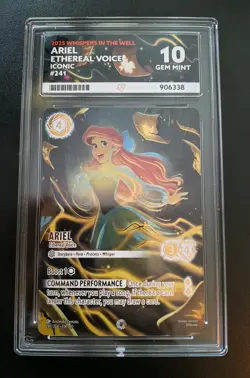 Lorcana, Whispers In The Well, Ariel Ethereal Voice, 241/204, Iconic, ACE 10 - Image 1