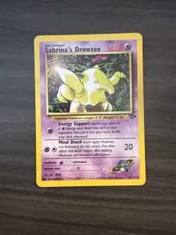 Vintage Pokemon Cards: Gym Challenge Common: Sabrina's Drowzee 95/132 - Image 1