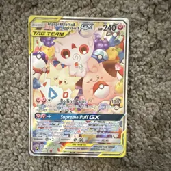 Pokemon Togepi & Cleffa & Igglybuff GX TAG TEAM Holo Basic 143A/236 HP240 Card - Image 1