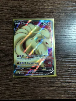 Ninetales V (Full Art) 177/192 Ultra Rare Rebel Clash Pokemon TCG - Image 1