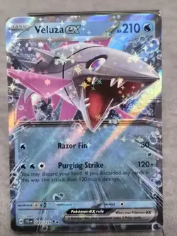Pokemon TCG: Veluza ex 043/159 Double Rare -Journey Together Holo -NM B2 - Image 1