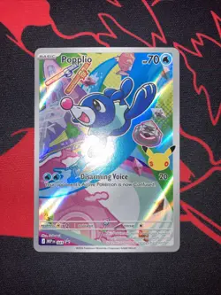 Popplio 045 First Partner Illustration Collection Holo Promo Pokemon English NM - Image 2