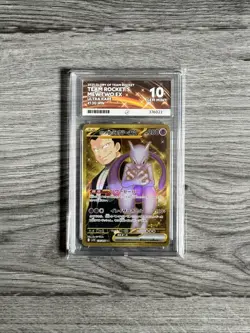 Pokemon Team Rocket’s Mewtwo ex 130/098 UR Japanese Glory of Team Rocket ACE 10 - Image 1