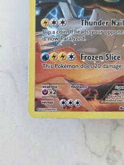 Pokemon TCG Black Kyurem XY80 Full Art Black Star Holo HP120 Frozen Slice 120 - Image 2
