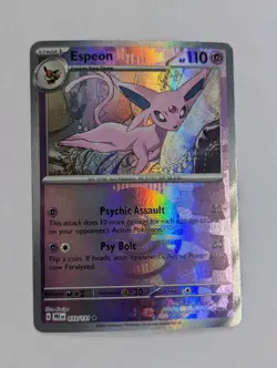 Espeon (Poke Ball Pattern) 033/131 Sv: Prismatic Evolutions Holo Pokemon TCG NM - Image 1