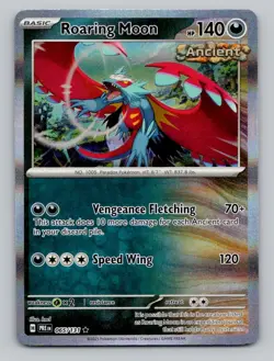 Holo Roaring Moon 109/162 Rare SV05: Temporal Forces Pokemon - Image 1