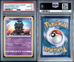 PSA 10 MARSHADOW-HOLO 2017 POKEMON SUN & MOON SHINING LEGENDS #45 - Image 3
