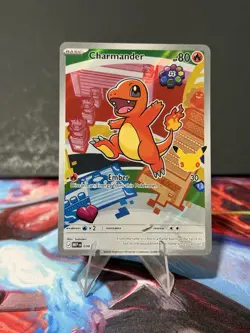 Pokemon TCG Charmander MEP 038 First Partner Illustration Rare Promo NM - Image 1
