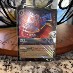 New Disney Lorcana D23 2025 Gold Member Exclusive Gift Iago Foil Promo Card - Image 2