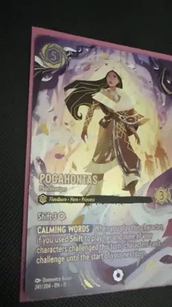 Pocahontas Peacekeeper Disney Lorcana TCG Winterspell Iconic - Image 2